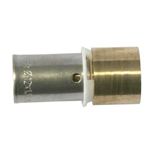 Raccord PER à sertir 16mm à souder sur tube cuivre 14mm Fixoconnect