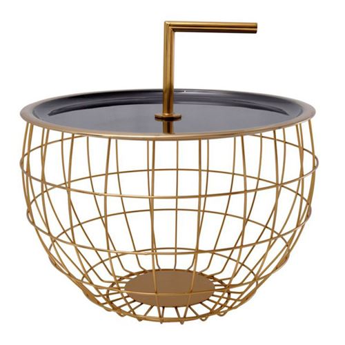 Non Communiqué Noir Table D'appoint Design "Jouy" 42Cm