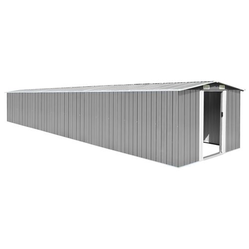 Vidaxl - Abri de jardin Gris 257x779x181 cm Acier galvanis&eacute;