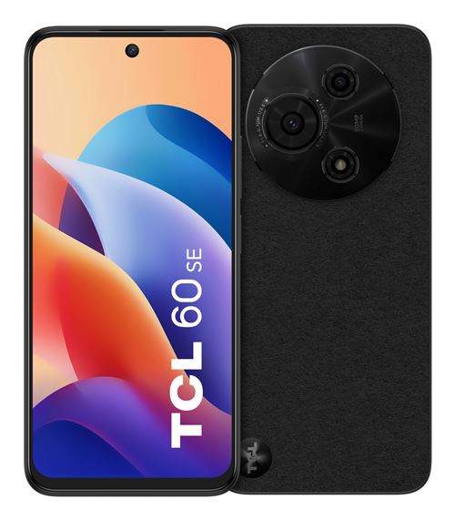 TCL 60 SE 17 cm (6.7 ) Double SIM Android 15 4G USB Type-C 8 Go 512 Go 5200 mAh Noir