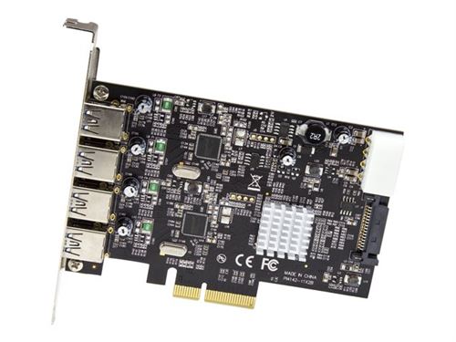 StarTech.com Carte Pcie Ports Usb 3.2 Gen 2 10Gbps Carte Contrã´Leur Hã´Te Usb 3.1/3.2 Gen 2 Type-A Pci Express 3.0 X 2 4Xusb-A Carte Adaptateur Pcie Usb Windows/Mac/Linux (Pexusb314a2v2) Adaptateur Usb Pcie 3.0 X4 Usb 3.1 Gen 2 X Taille 4 de Inmac Wstor - Image 4