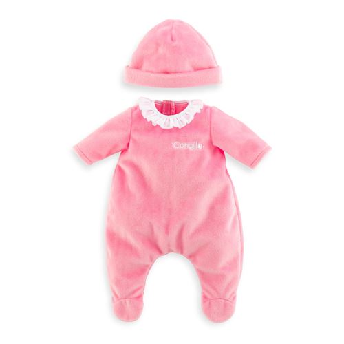 Non Communiqué Rose Pyjama Et Bonnet Pour Poupon 36 Cm - Corolle