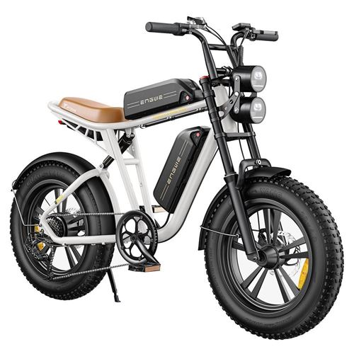 V&eacute;lo Electrique M20 26AH 750W 1248WH Double batterie 120KM d'Autonomie Blanc