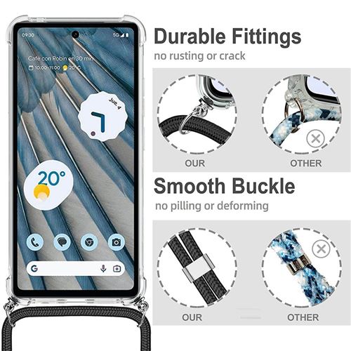 Coque Avec Cordon Porte Téléphone Pour Google Pixel 7a - Collier De Sécurité - Marque MTB