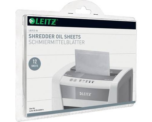 Leitz Leitz IQ Oil Sheets Feuilles lubrifiantes pour destructeur de documents 12 