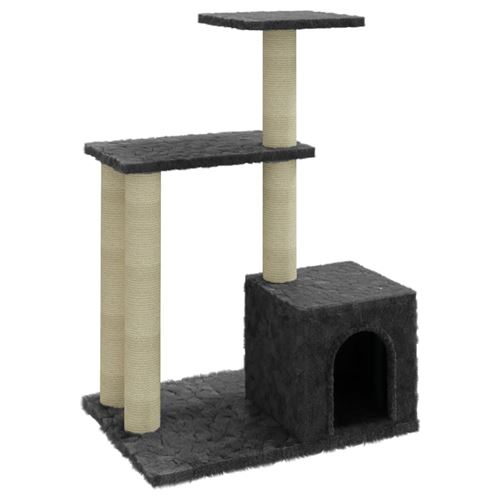Comparer les prix de vidaXL Arbre à chat avec griffoirs en sisal Gris foncé 71 cm