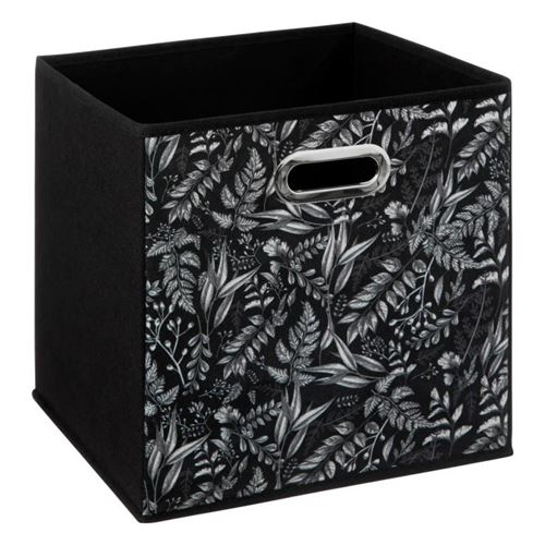 Non Communiqué Noir Five Simply Smart - Boîte De Rangement "Botanical" 31X31cm
