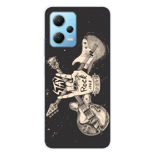 Coque en silicone imprimée compatible Xiaomi Redmi Note 12 5G Poco X5 Stay rock