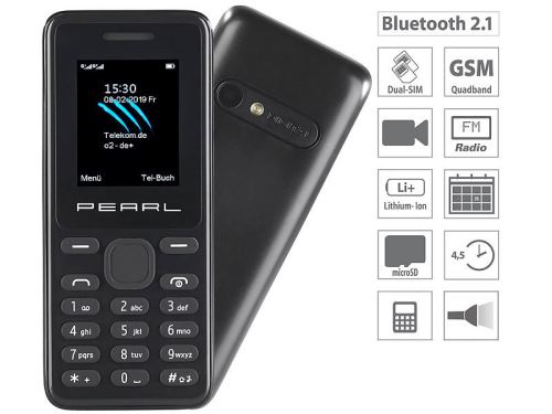 Téléphone mobile double SIM avec caméra, écran couleur et bluetooth SX-345