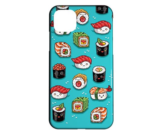 Coque rigide compatible iPhone 12 Pro Japan Food Sushi Fashion Kawaii 07