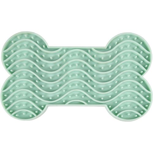 Tapis à lécher YUMMEE . couleur vert. taille S. 15 cm .pour chien.