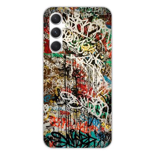 Coque en silicone imprimée compatible Samsung Galaxy A54 5G Graffiti 1