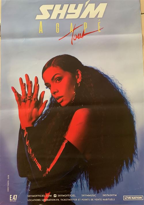 SHY'M - Agapé Tour - 70x100cm - Affiche