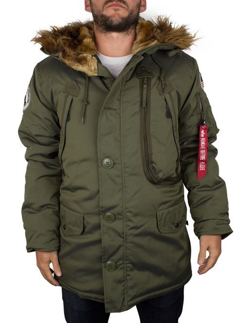 Alpha Industries Homme Veste polaire, Vert
