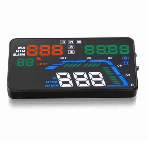Moniteur de Voiture LCD système de GPS Mesure Vitesse de Tête Universelle 5.5 pouces HUD