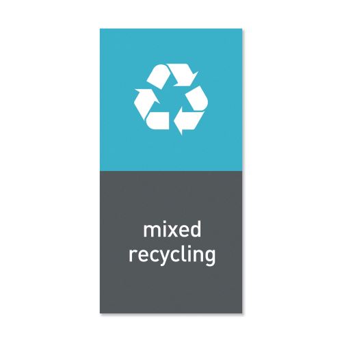 simplehuman Étiquette De Poubelle Magnétique « Mixed Recycling »