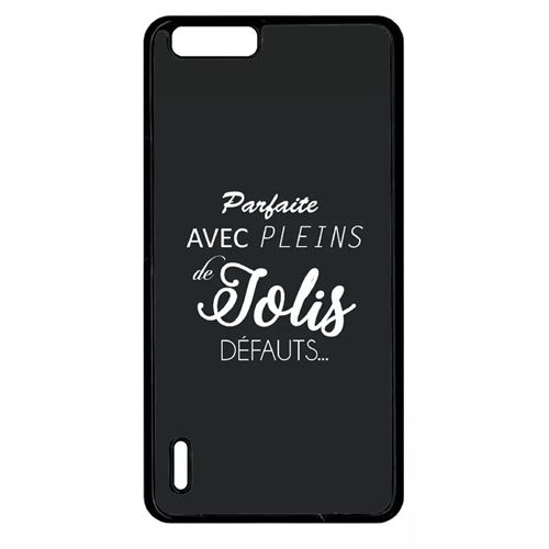 Coque Huawei Honor 6+ Plus Parfaite Avec Pleins De Jolis Defauts Fond Noir 2