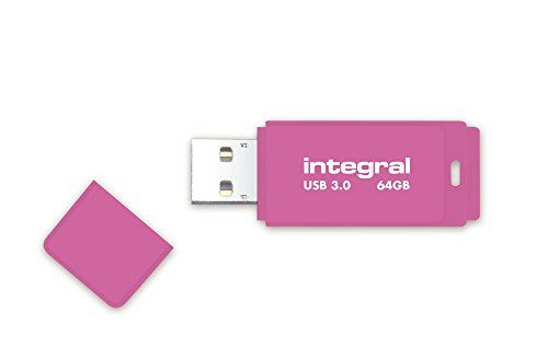 integral cle usb 3.0 neon rose 64gb 20mb/s en éc