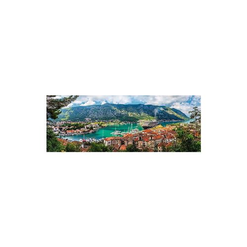 Puzzle panoramique Trefl - Kotor, Monténégro, 500 pièces