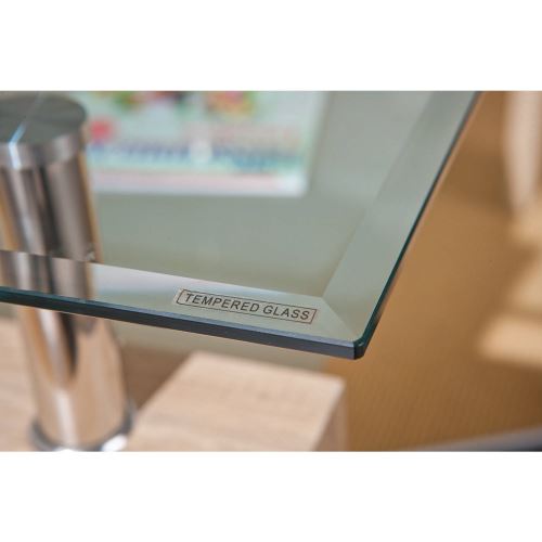 Table basse rectangulaire - Double plateau en verre