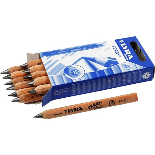 Boîte de 12 crayons graphite d'apprentissage corps bleu BIC Kids