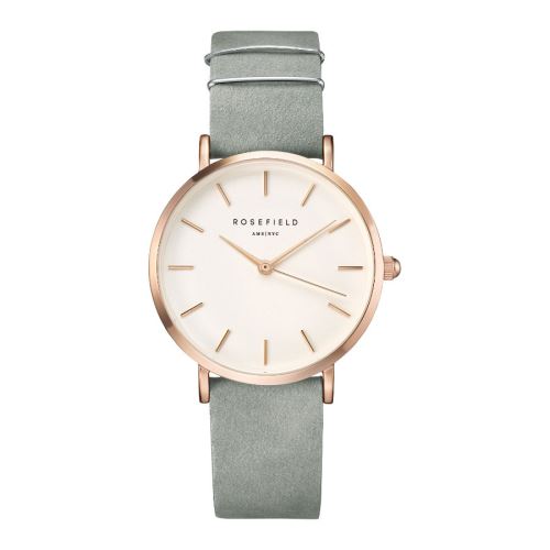 Rosefield The West Village Mint Grey Rose Gold montre WMGR-W74