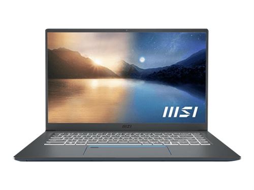 MSI Prestige 15 A11SCS-081XFR - Intel Core i7 1165G7 / 2.8 GHz - FreeDOS - GF GTX 1650 Ti - 16 GB RAM - 512 GB SSD NVMe - 15.6 IPS 1920 x 1080 (Full HD) - Wi-Fi 6 - carbon grey