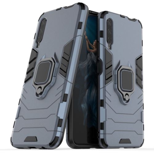 Coque en TPU garde hybride cool avec béquille bleu pour votre Huawei Honor 9X Pro