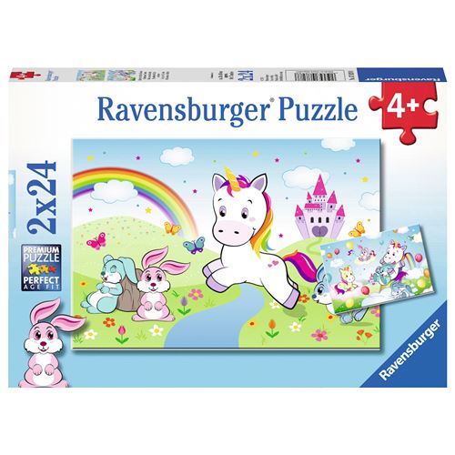 Ravensburger Fairytale Unicorn Puzzle, 2X24St.