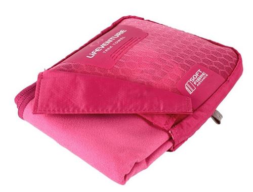 Lifeventure serviette à séchage rapide 37 cm nylon rose
