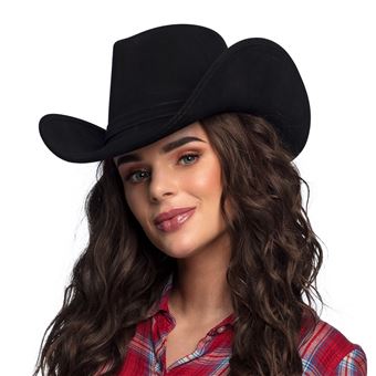 chapeau cowboy wyoming noir adulte - 04353 - Accessoire de déguisement -  Achat & prix | fnac
