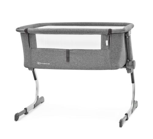 Kinderkraft Uno Lit d'appoint Cododo Lit parapluie Ultraléger Stable Couleur Gris