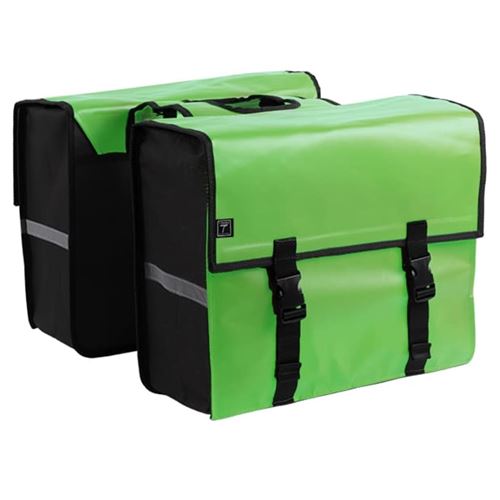 7-series Sacoche double de vélo Bâche 34 L Vert