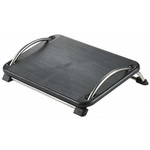 Repose-pied PIEDINO noir inclinable chrome hjh OFFICE