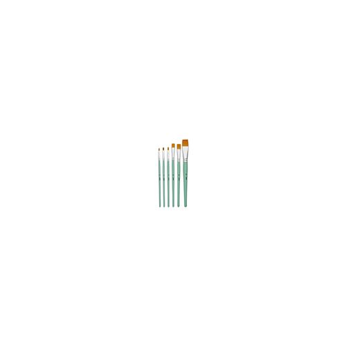 6 Pinceaux polyamide - Doré