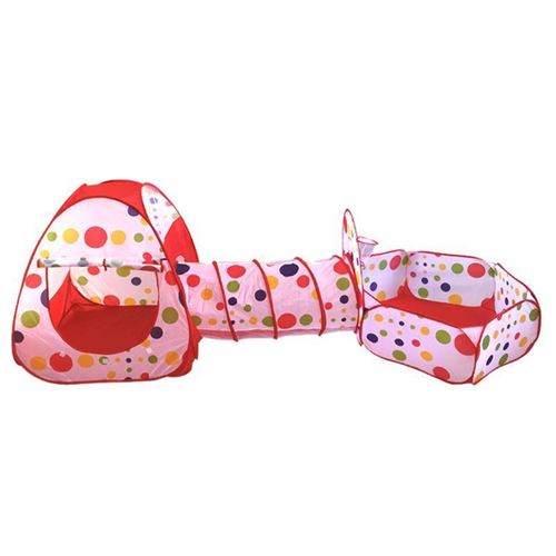 Tente de jeu en tissu pop-up pour enfants - Rose