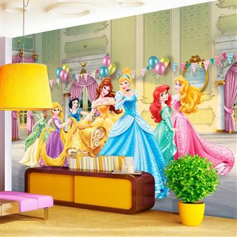 Papier Peint Xxl Intisse Anniversaire Princesse Disney 360x255 Cm Decoration Des Murs Achat Prix Fnac