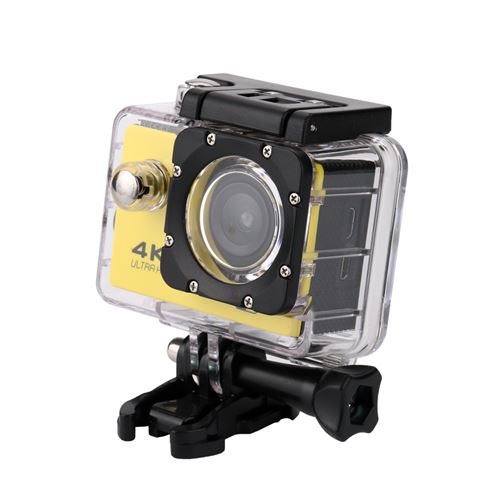 Caméra sport F61 Étanche 4K Wifi 1080P - Jaune