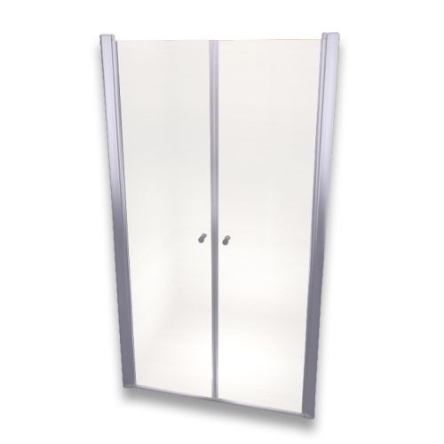 Porte de douche 195 cm largeur réglable 120-124 cm Transparent