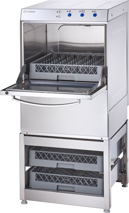 Lave Vaisselle Professionnel Inox Universel avec Base Panier 50 x 50 cm 
