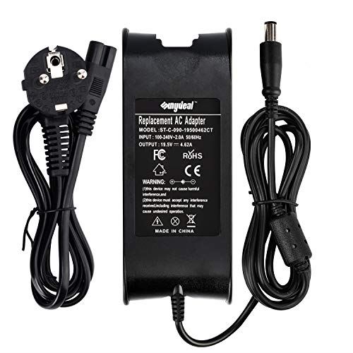 Sunydeal Notebook Chargeur d'alimentation Adaptateur pour Dell, Noir,19.5V -3.34A/5A, 7.4*5.0mm.