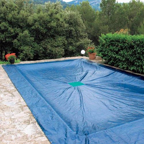 WerkaPro 10663 - Bâche de Protection - 8 x 14 m - Pour Piscine rectangulaire - Marine