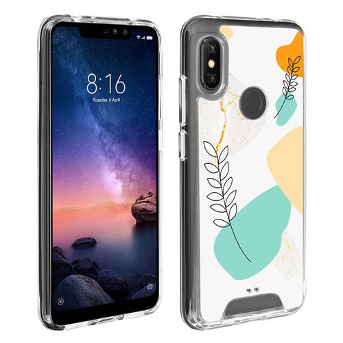 Coque pour Xiaomi Redmi Note 6 Pro Imprimé Feuilles Laurier Made In France Antichoc
