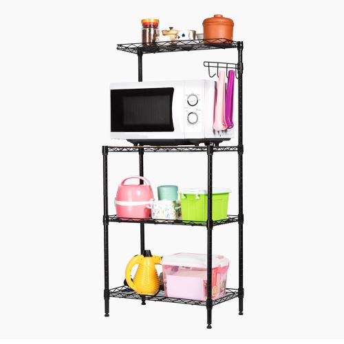 Meuble Micro Ondes Langria Desserte De Cuisine Avec 3 Tablettes