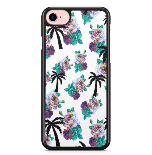 Coque Fifrelin pour iPhone 7 PLUS et iPhone 8 PLUS Roses Fleurs Flowers Palmiers Palms