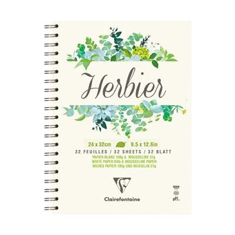 CLAIRFTN HERBIER R.I. 24X32CM 180G 64P