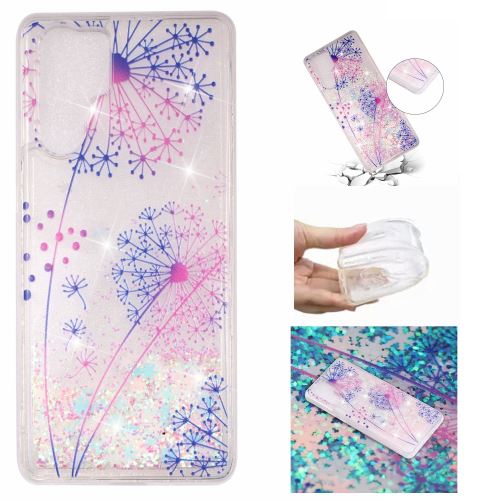 Coque en TPU paillettes pailletées dynamiques pissenlit pour votre Huawei P30 Pro