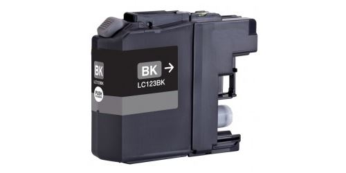 Brother LC123BK - hoog rendement - zwart - origineel - inktcartridge