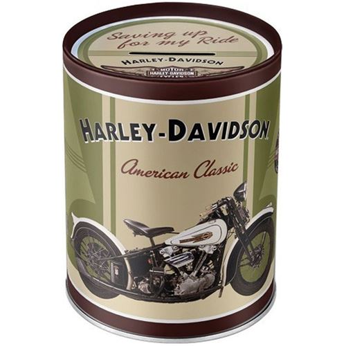 Tirelire en métal Harley Davidson