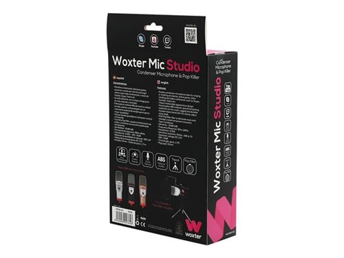 WOXTER Mic Studio - Microphone - noir